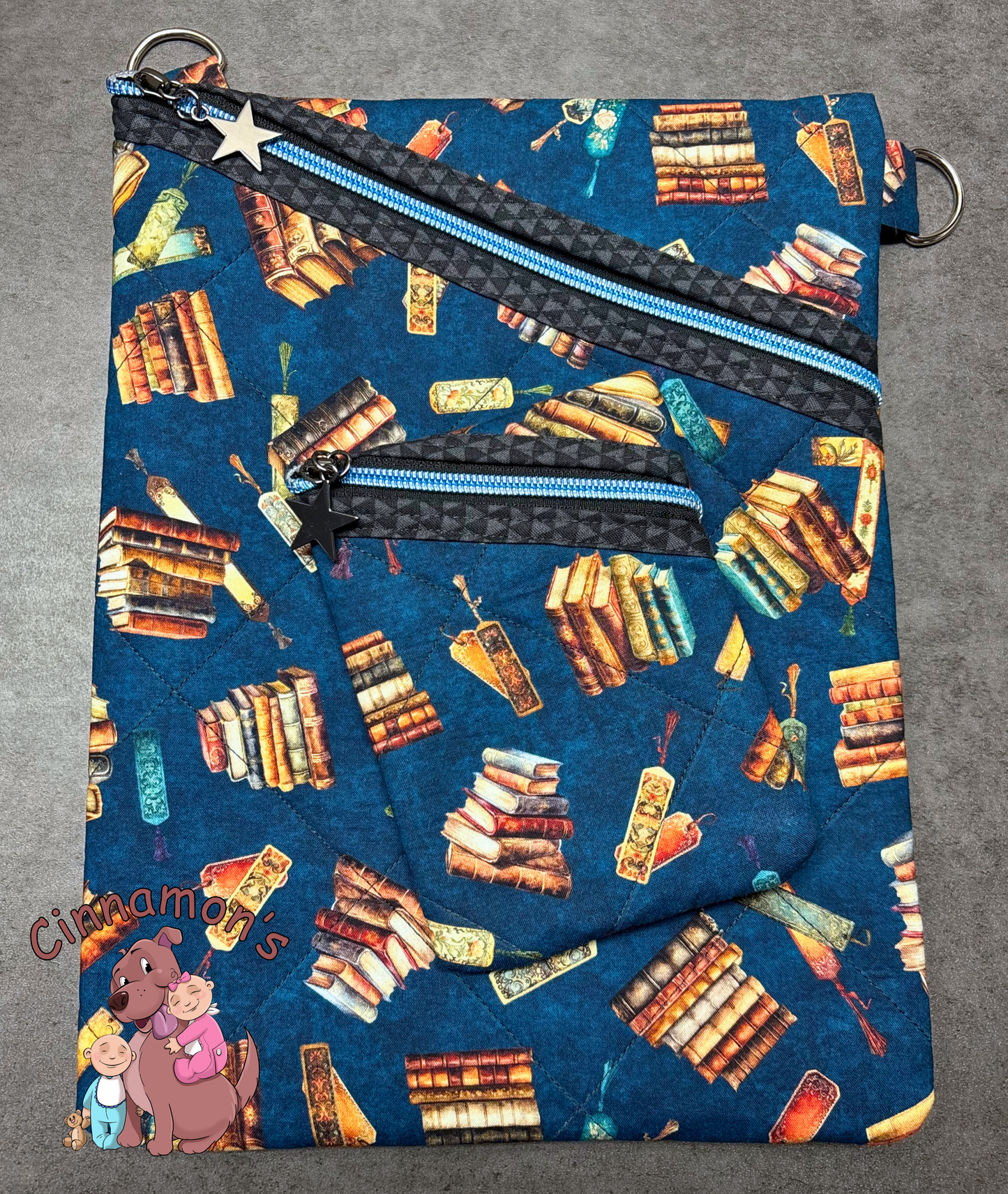Book or Tablet Sleeve with Strap