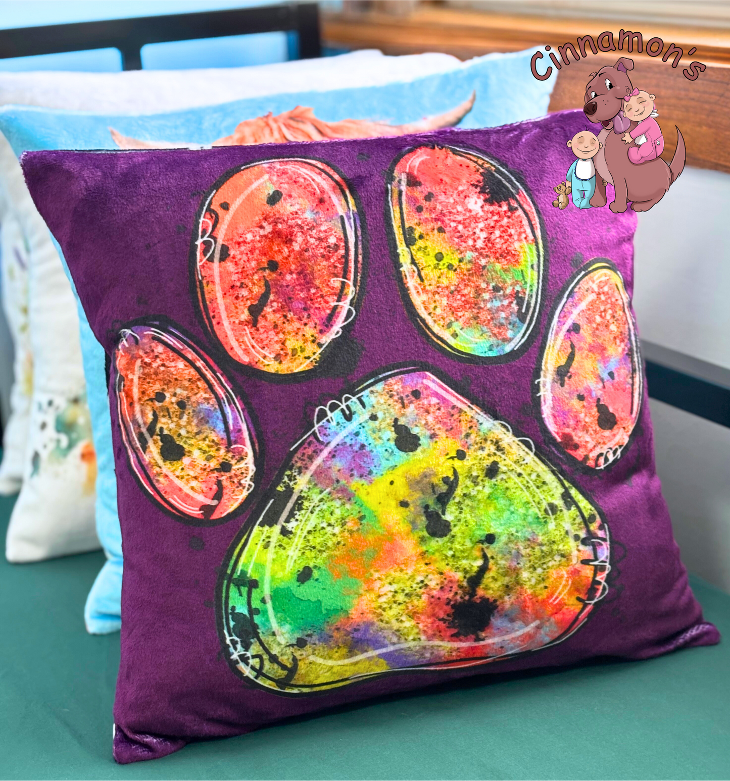Paw Print Pillow