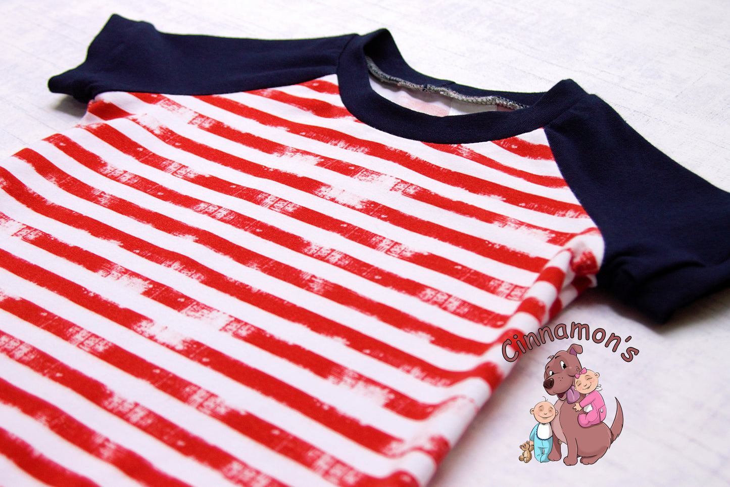 Red, White, & Blue Raglan Tee