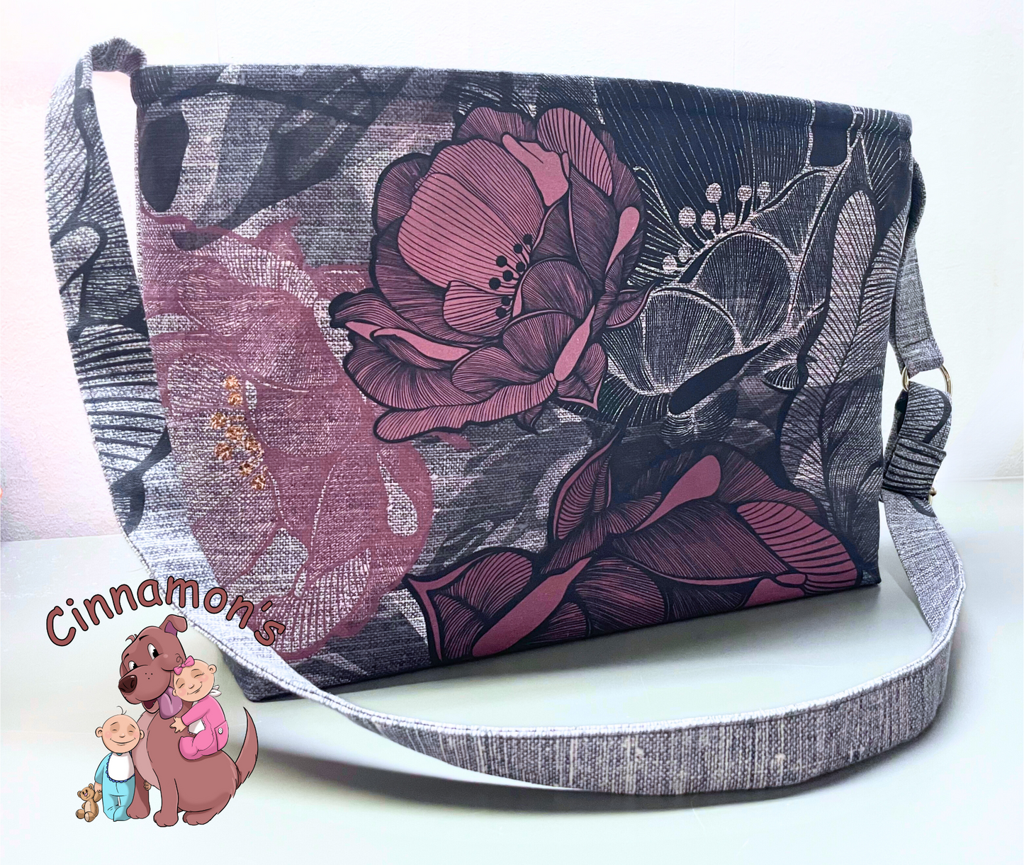 Rose Gold Floral Purse