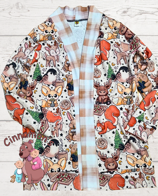 Animal Cardigan, Size Adult Medium