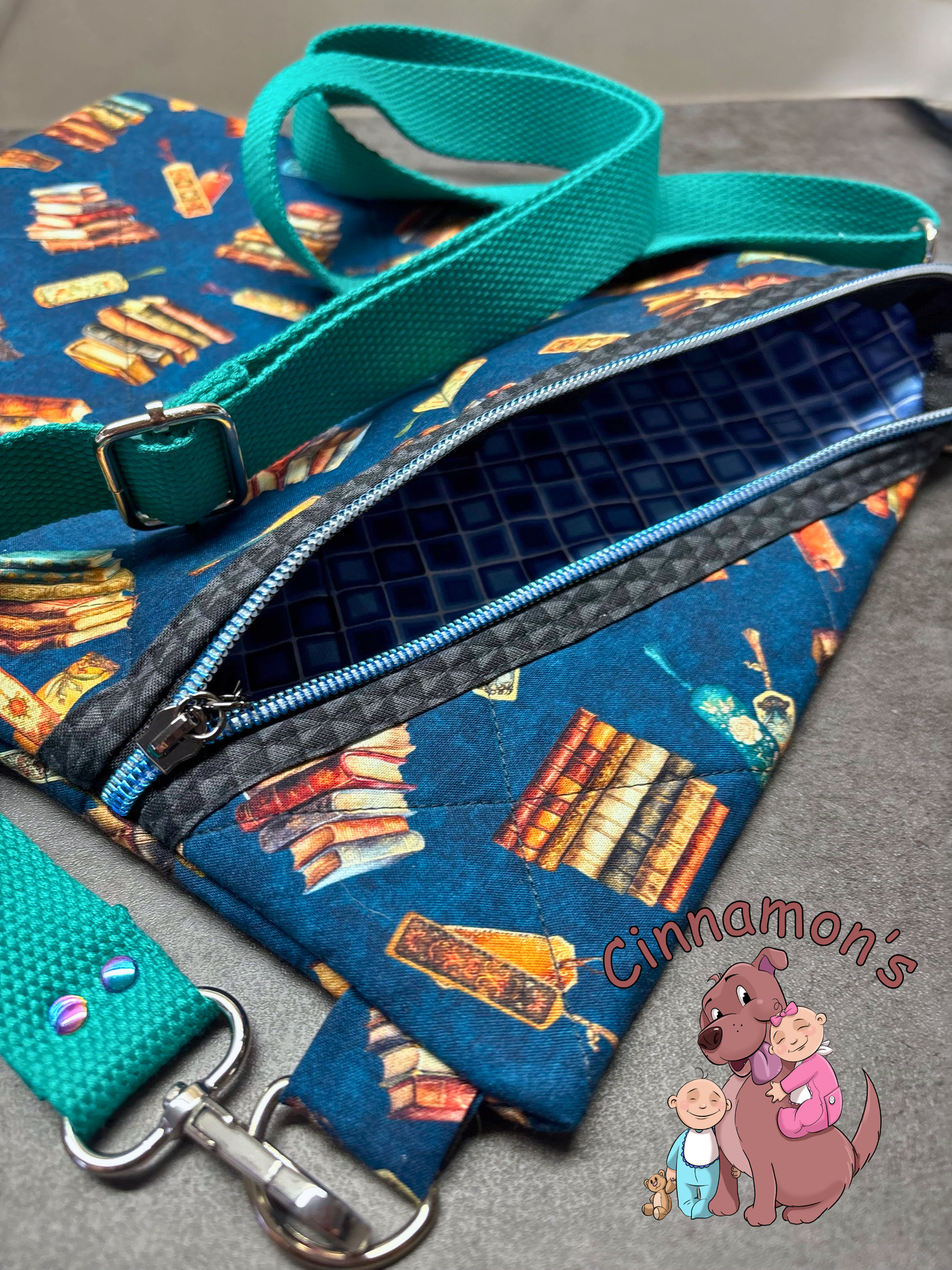 Book or Tablet Sleeve with Strap