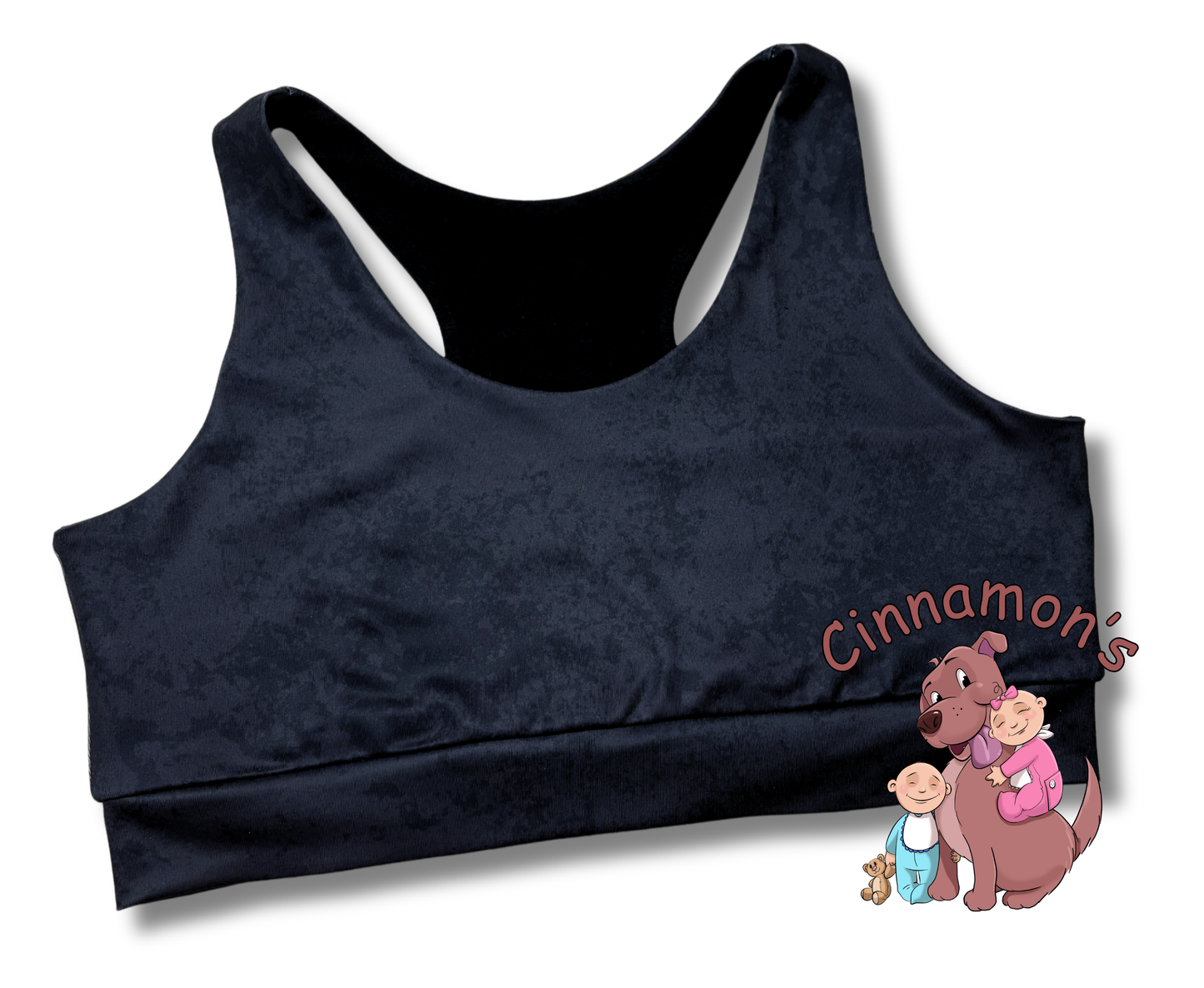 Black on Black Sports Bra