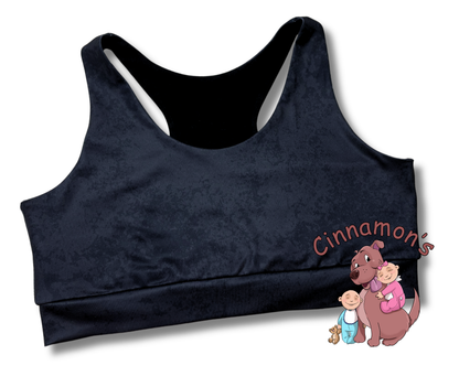 Black on Black Sports Bra