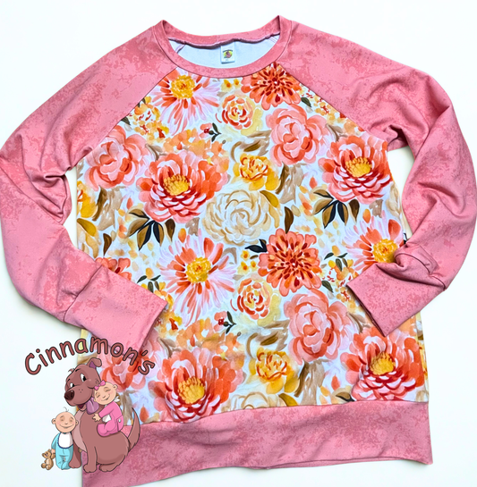 Floral Sweater, size Adult Medium