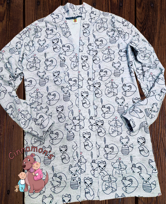 Fox Cardigan, Size Adult Small