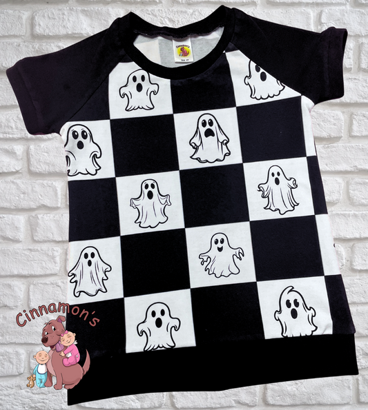 Long Sleeve Ghost Tee, Size 4T