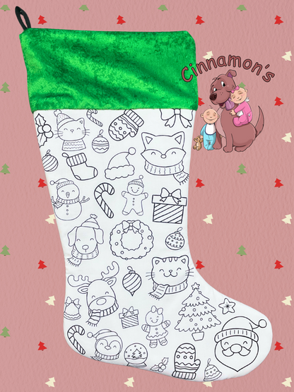 Coloring Christmas Stockings