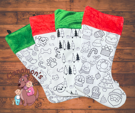 Coloring Christmas Stockings