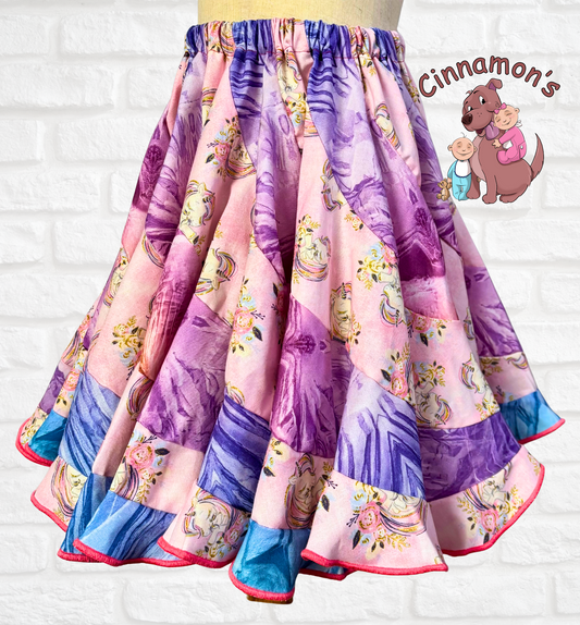 Unicorn Swirl Skirt, Size Small (fits 2T-4T)