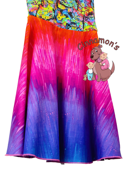 Size XS Rainbow Cat Dress (Adult/Tween Sizing)